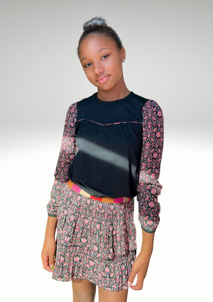 <transcy>Falda plisada Nikki de doble capa reciclada PL</transcy>