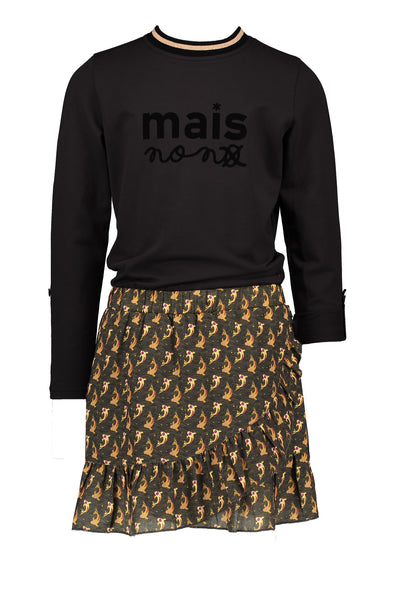 <transcy>Vestido de rayas de manga larga Muni Fancy</transcy>