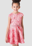 Dress - Floral Cap Sleeve Dress