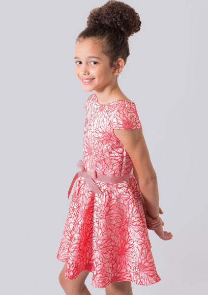 Dress - Floral Cap Sleeve Dress