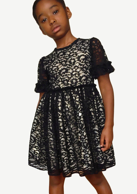 Aurora Abstract Print Bubble Skirt Dress