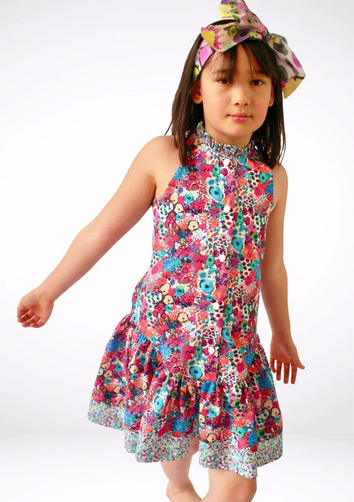 <transcy>Vestido con volantes de Little Blooms</transcy>