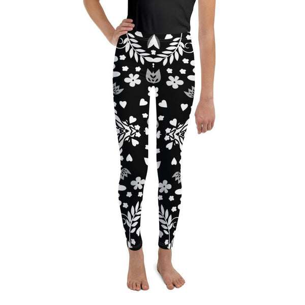 Leggings - Black Abstract Leggings