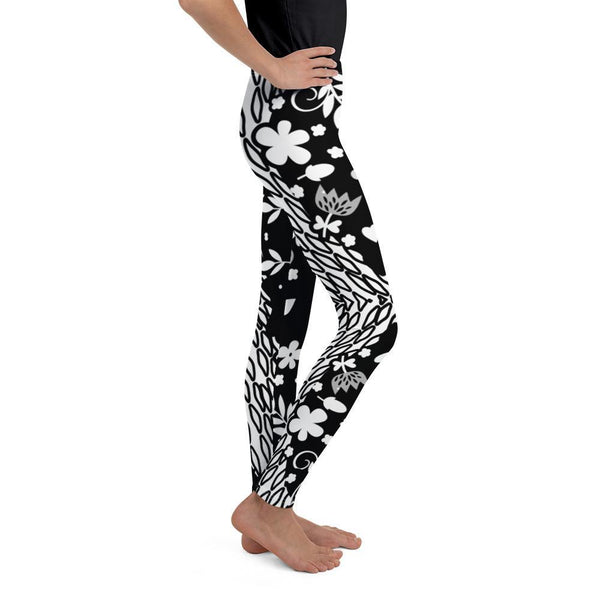 Leggings - Black Abstract Leggings