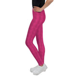 Leggings - Checkered Effect Fuchsia Leggings