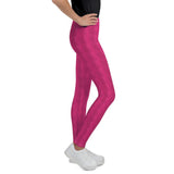 Leggings - Checkered Effect Fuchsia Leggings