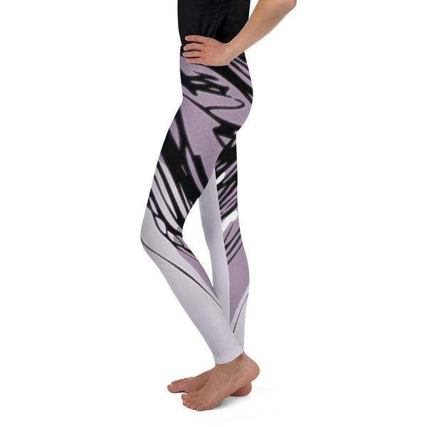 Leggings - Lilac & Mauve Abstract Leggings