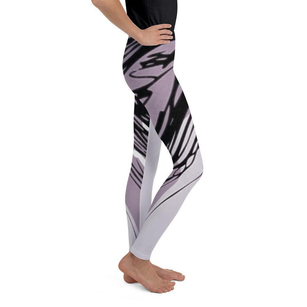 Leggings - Lilac & Mauve Abstract Leggings