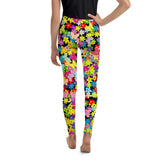 Leggings - Summer Blooms And Butterflies Leggings - Pink