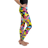 Leggings - Summer Blooms And Butterflies Leggings - Pink