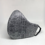 MASK - Silver Grey Metallic Face Mask
