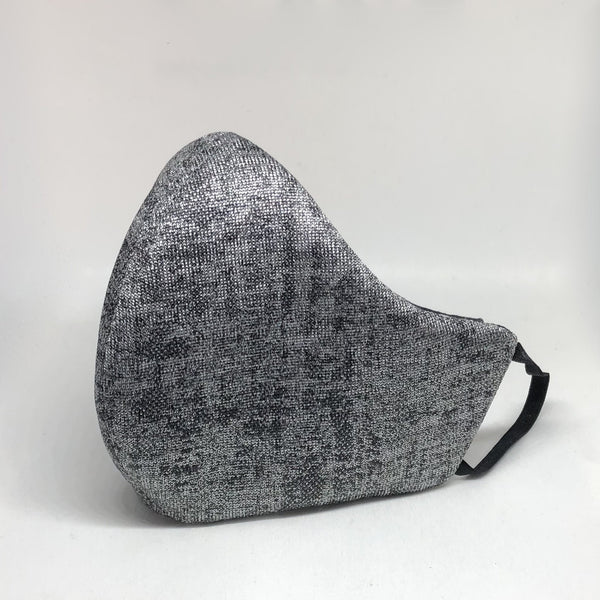 MASK - Silver Grey Metallic Face Mask
