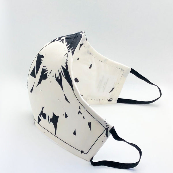 MASK - Unisex Face Masks - Twig Print - White