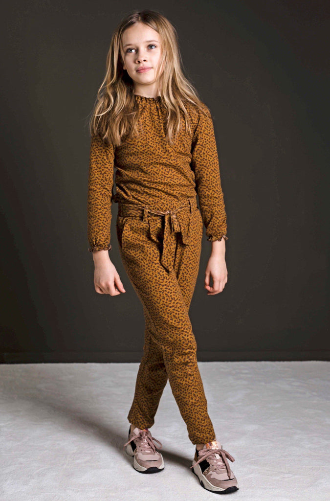<transcy>Pantalón de jersey jacquard para niñas</transcy>