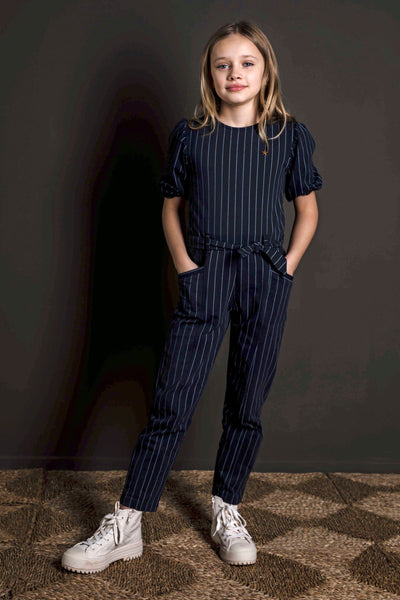 Pants - Girls Stripe Jumpsuit