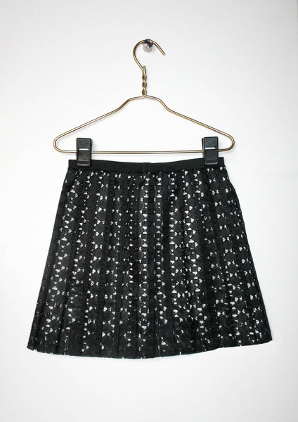 Skirt - Pleated Lace Skirt