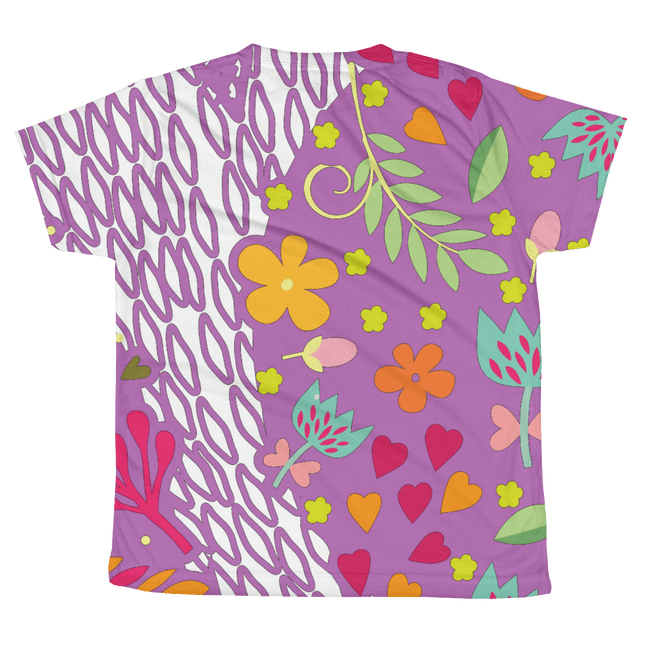 T-shirt - Lilac Abstract T-shirt