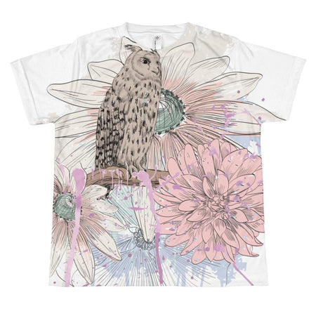 <transcy>Camiseta lila abstracta</transcy>