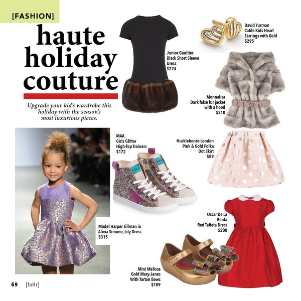 Haute Holiday Couture | Alivia Simone Lily Dress as seen in foHr Magazine