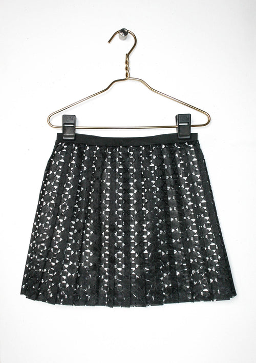 Skirt - Pleated Lace Skirt