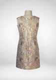 Special Occasion - Pastel Floral Jacquard Shift Dress