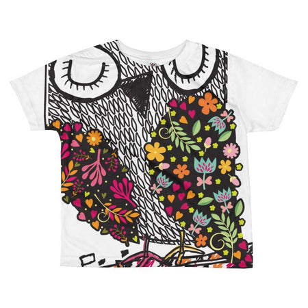 Girl in Lilac Blooms & Butterflies Dress T-shirt