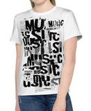 T-shirt - Music Print T-shirt