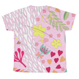 T-shirt - Pink Abstract T-shirt