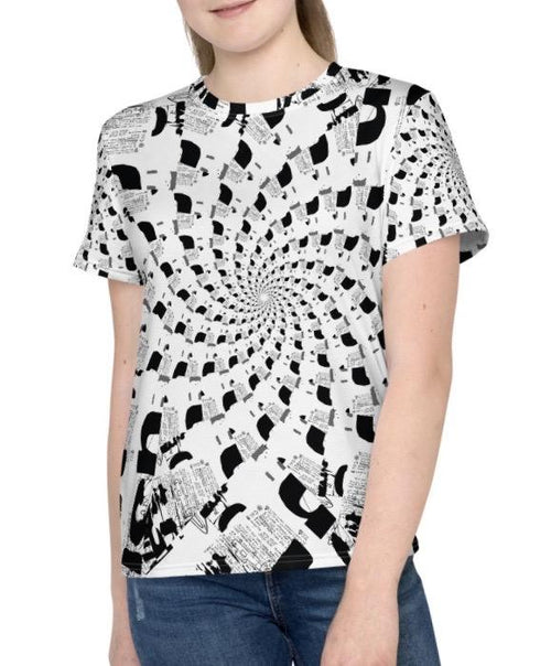 T-shirt - Spiral Black & White T-shirt